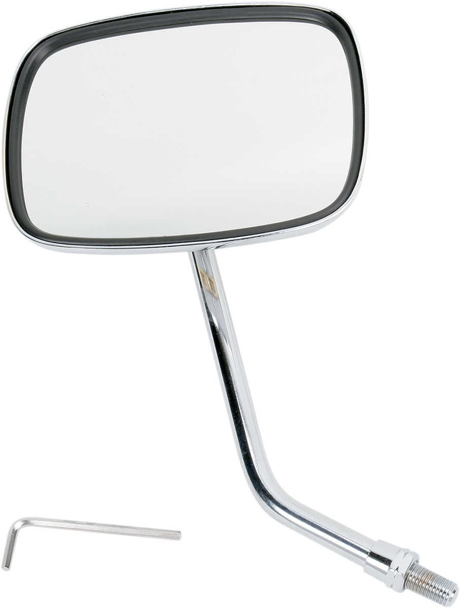 EMGO Mirror - "Ride Free" - Side View - Rectangle - M10 x 1.25 (Left Hand) - Gold/Chrome - Right 20-31759A