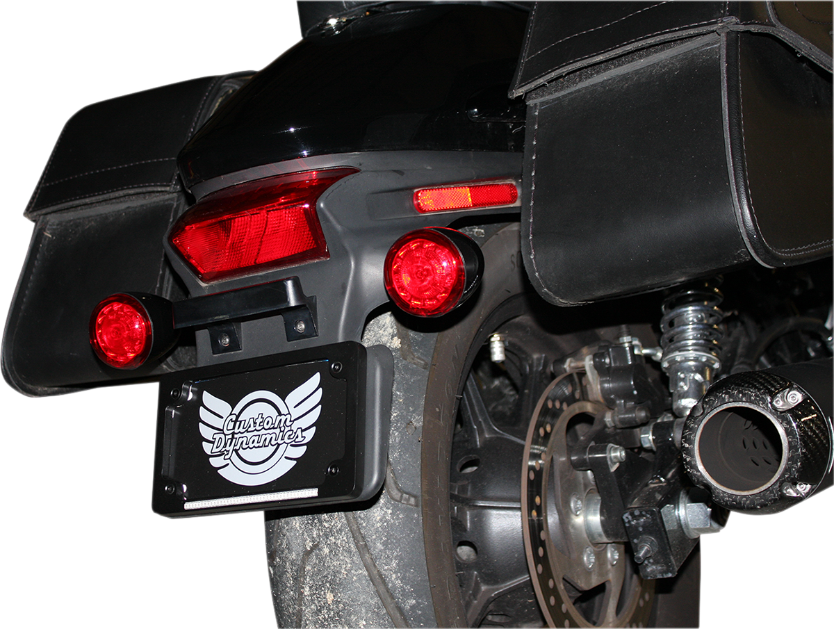 CUSTOM DYNAMICS ProBEAM® Turn Signals - Gloss Black/Red - Universal PB-UNV-RTS-R-B
