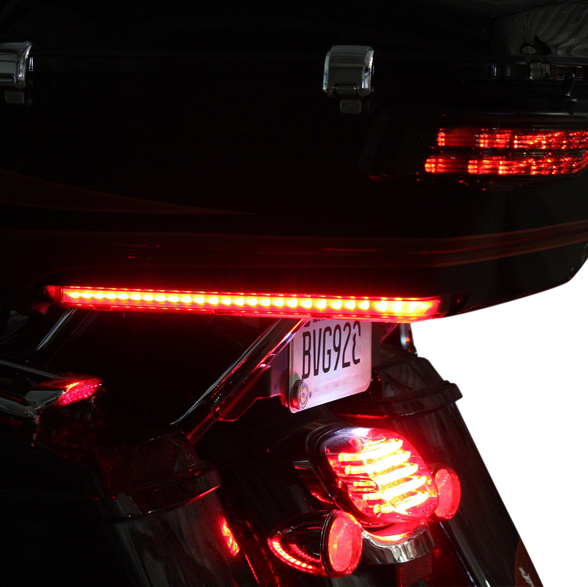 CUSTOM DYNAMICS LED Run/Brake/Turn Tour-Pak® Arms - Red Lens - '14-'25 PB-TP-ARM-14R