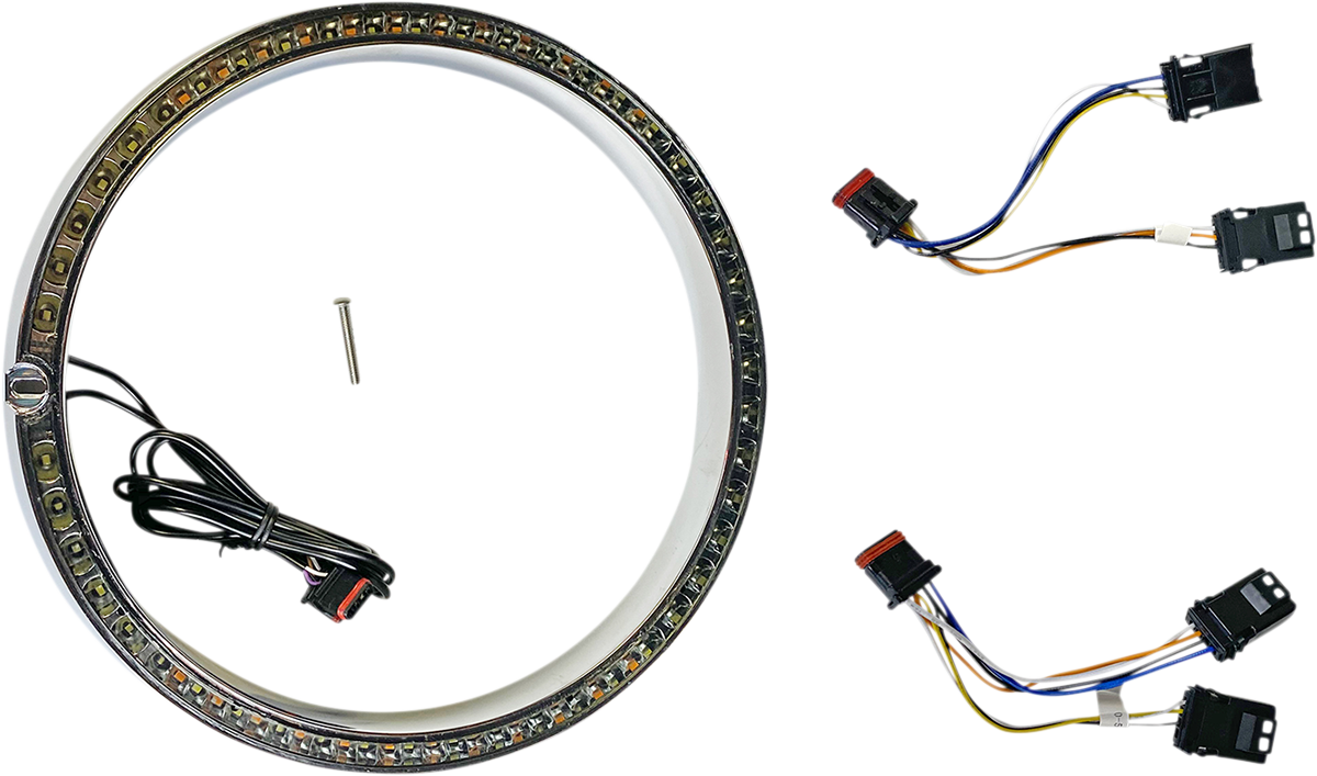CUSTOM DYNAMICS Trim Ring - Standard Turn Signal - Chrome PB-7TR-AW-1C