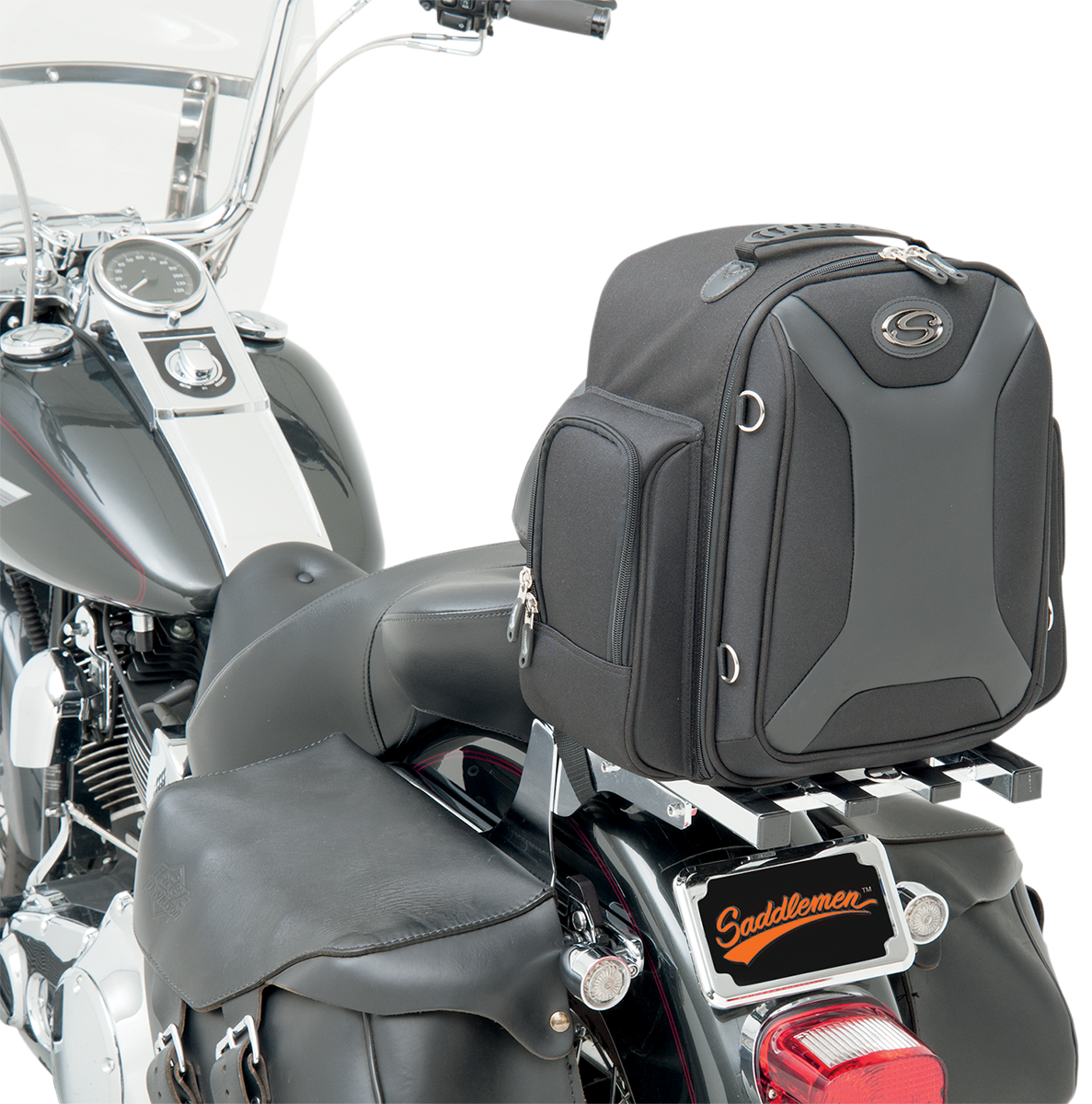 SADDLEMEN Sport Sissy Bar Bag - Black EX000689