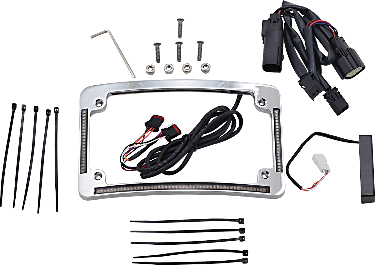 CUSTOM DYNAMICS Radius License Plate Frame - Chrome TF05-SS6-C
