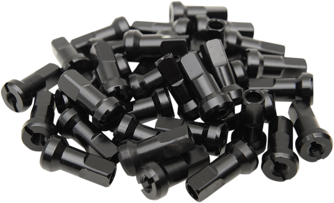 MOOSE OFFROAD Spoke Nipples - MX1 - Black - 9 Gauge - Set 24-910