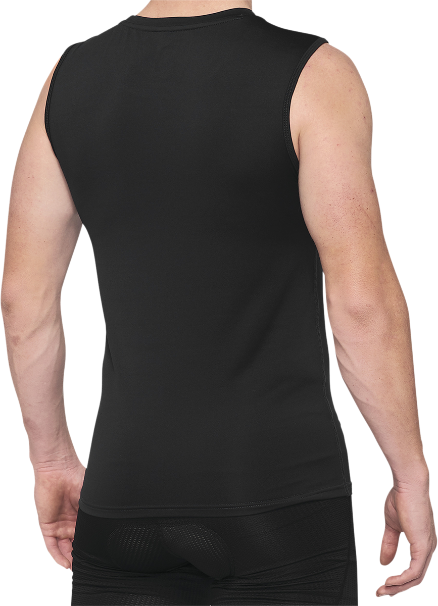 100% Basecamp Sleeveless Base Layer - Black - Large 40046-00002