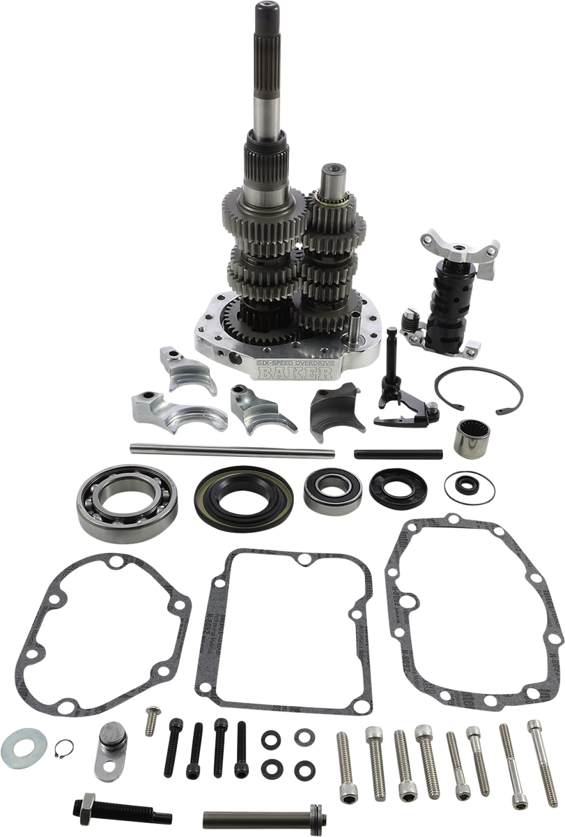 BAKER DRIVETRAIN Overdrive 6-Speed Gear Set for Harley-Davidson '90-'97 – Part No. OD6-401-02