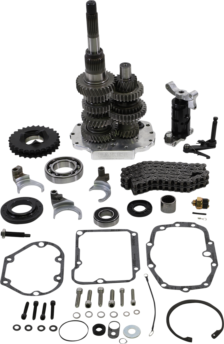 Baker Drivetrain Direct Drive 6-Speed Gear Set for Harley-Davidson '90-'97 - Part DD6-411-02