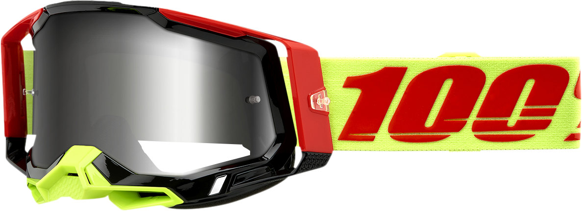 100% Racecraft 2 Goggle - Wiz - Flash Silver Mirror Lens 50010-00010