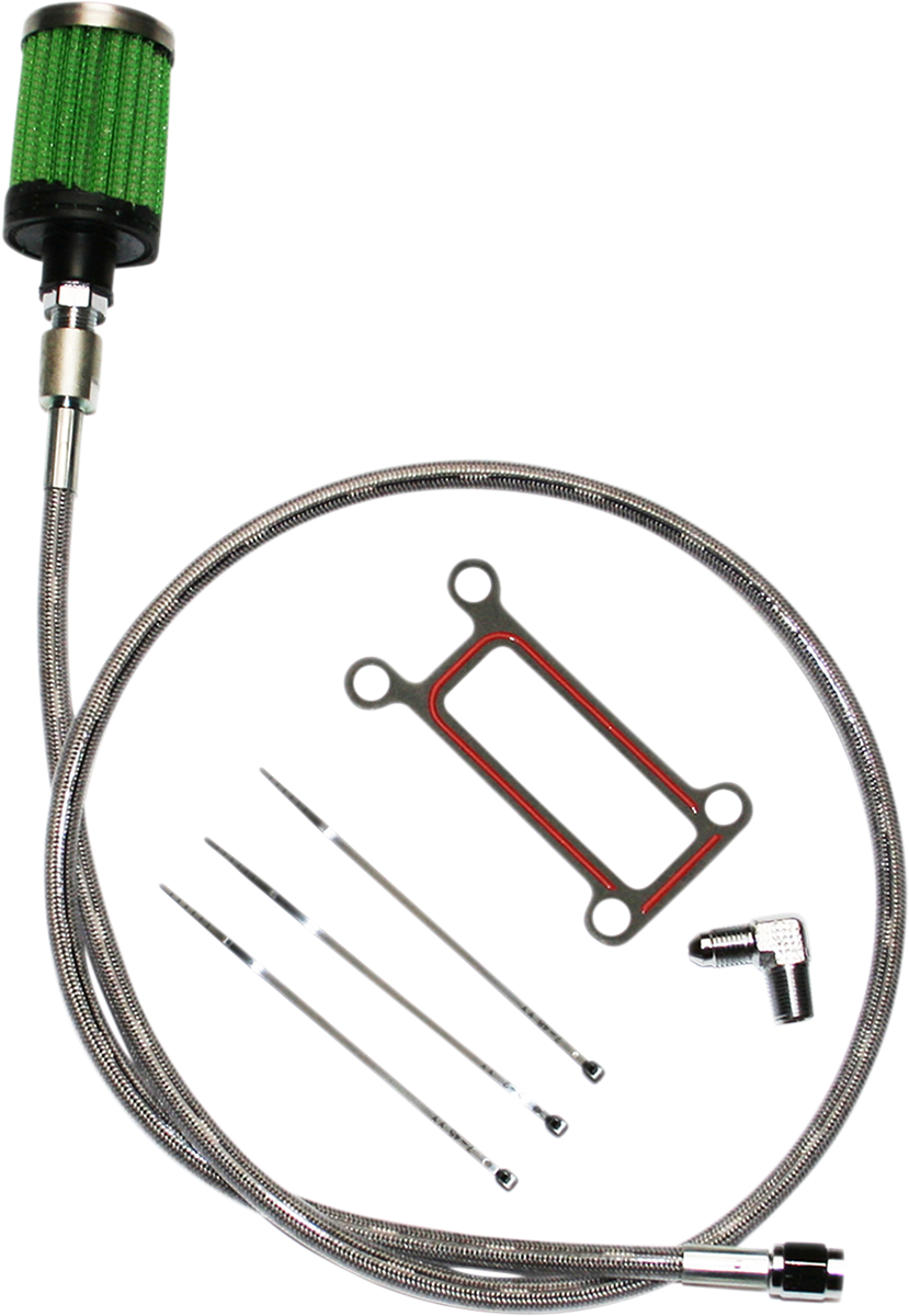 FEULING PARTS Oil Tank Breather Kit - Stainless - 99'-01' Touring 3075