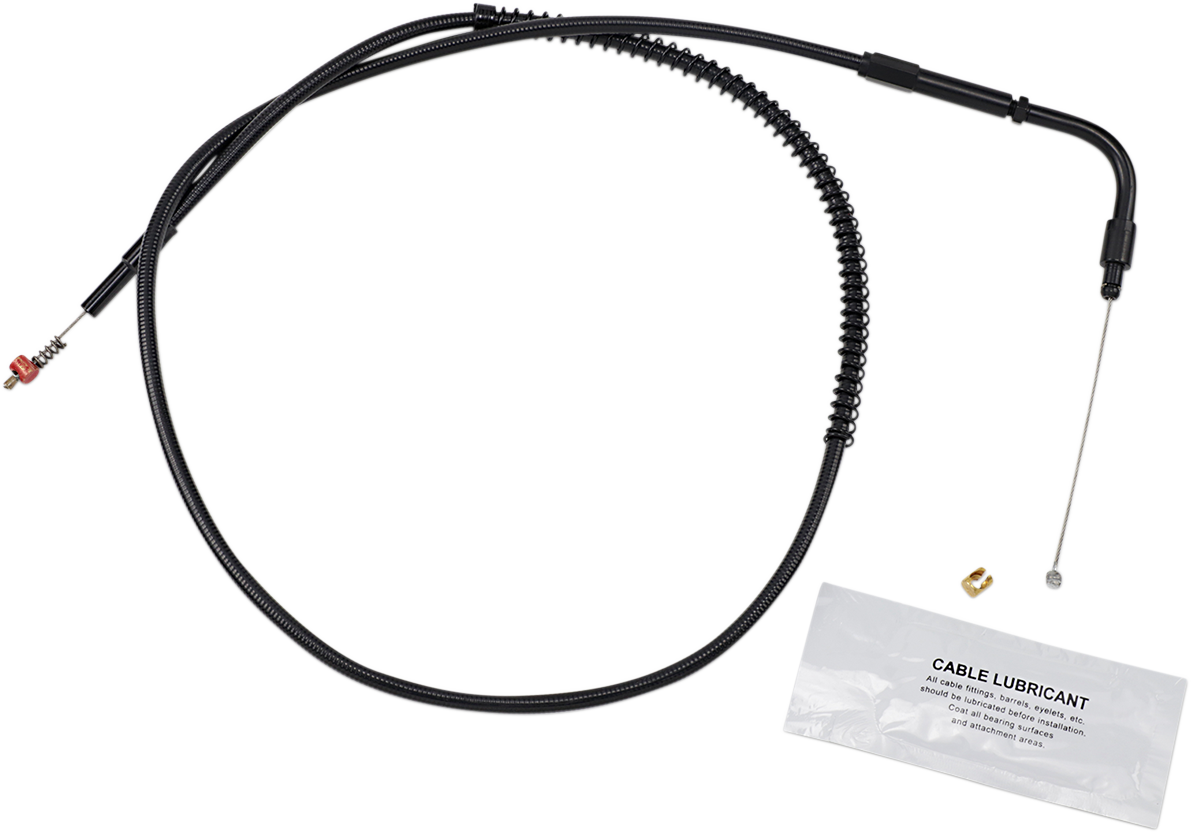 BARNETT Stealth Series Idle Cable - +3" - '06-'16 Dyna 131304002503