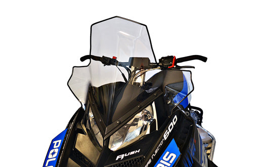 PowerMadd Polaris Tall Clear Windshield with Black Fade