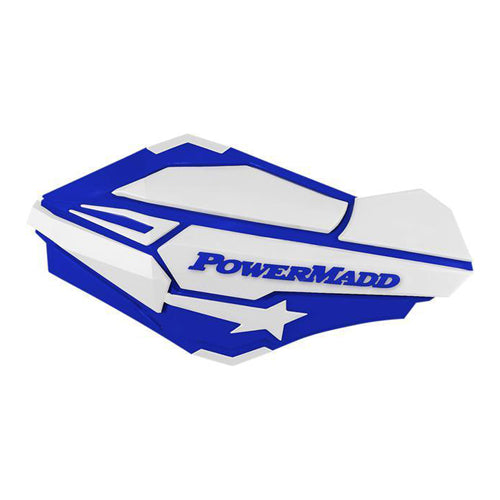PowerMadd Sentinel Handguards in Blue and White, Part Number 34421
