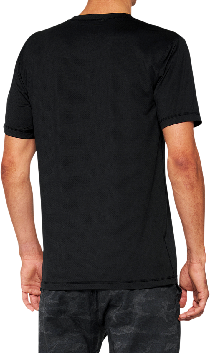 100% Mission Athletic T-Shirt - Black - Small 20014-00000