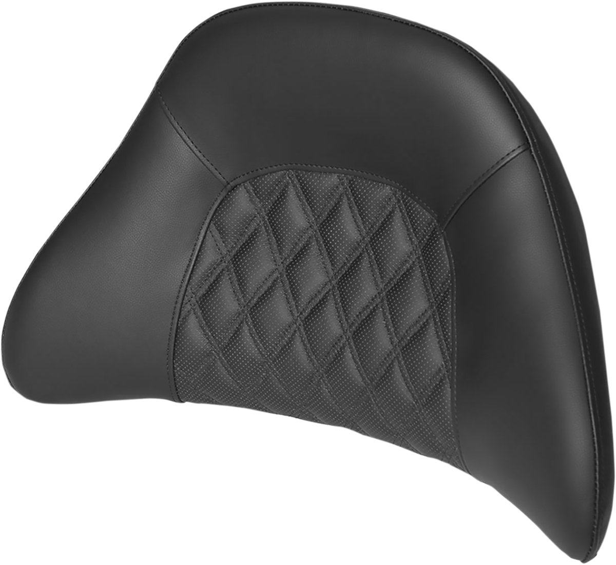 SADDLEMEN Tour-Pak® Backrest Pad - Lattice Stitched - Black 01-11884LS