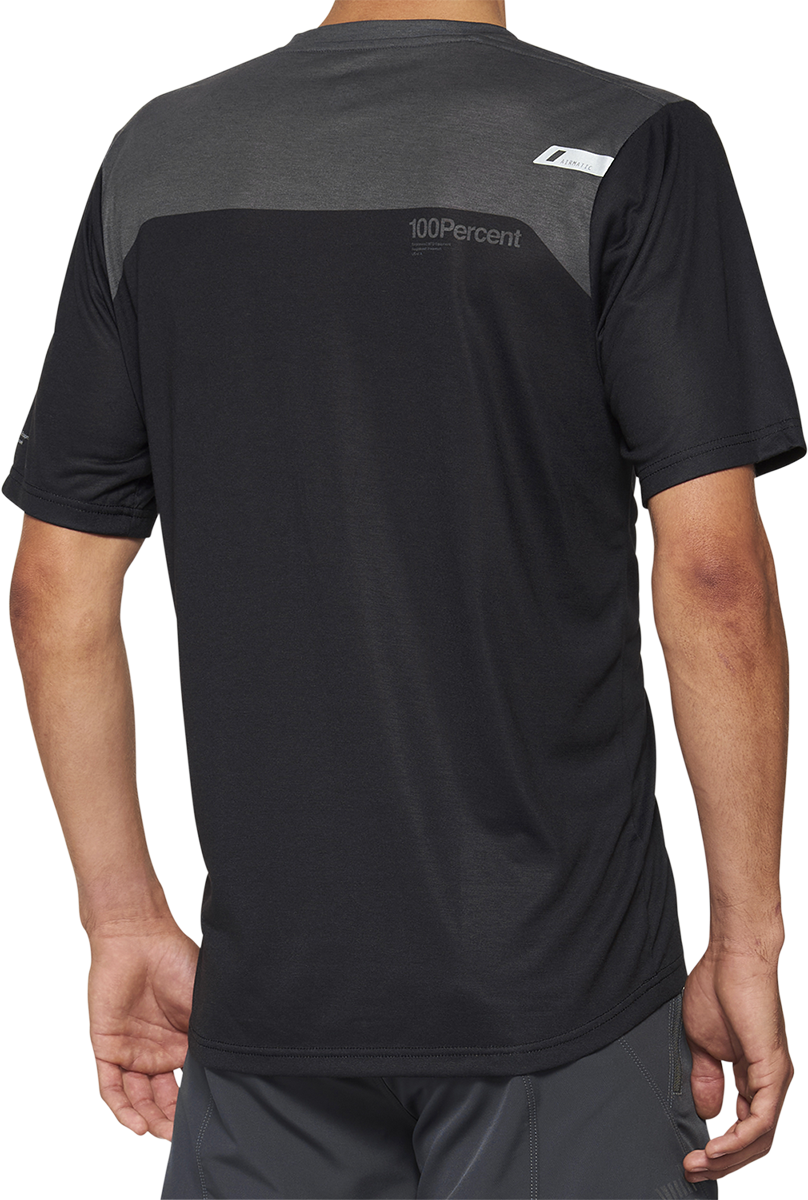 100% Airmatic Short-Sleeve Jersey - Gray/Midnight - Medium 40014-00016