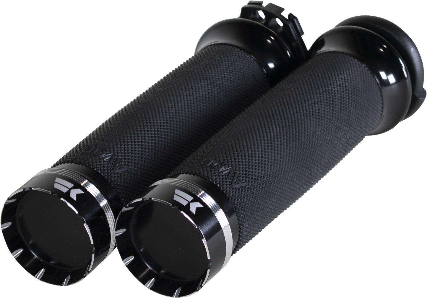 KHROME WERKS Tracer Grips - Custom Contour - Cable - Black 500200