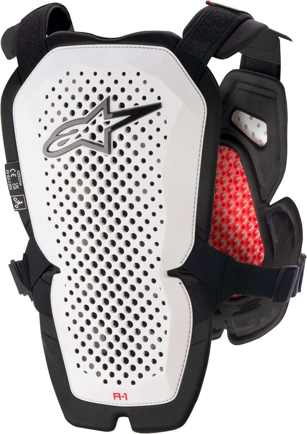ALPINESTARS A-1 Pro Chest Guard - White/Black/Red - XL/2XL 6700123213XL2X