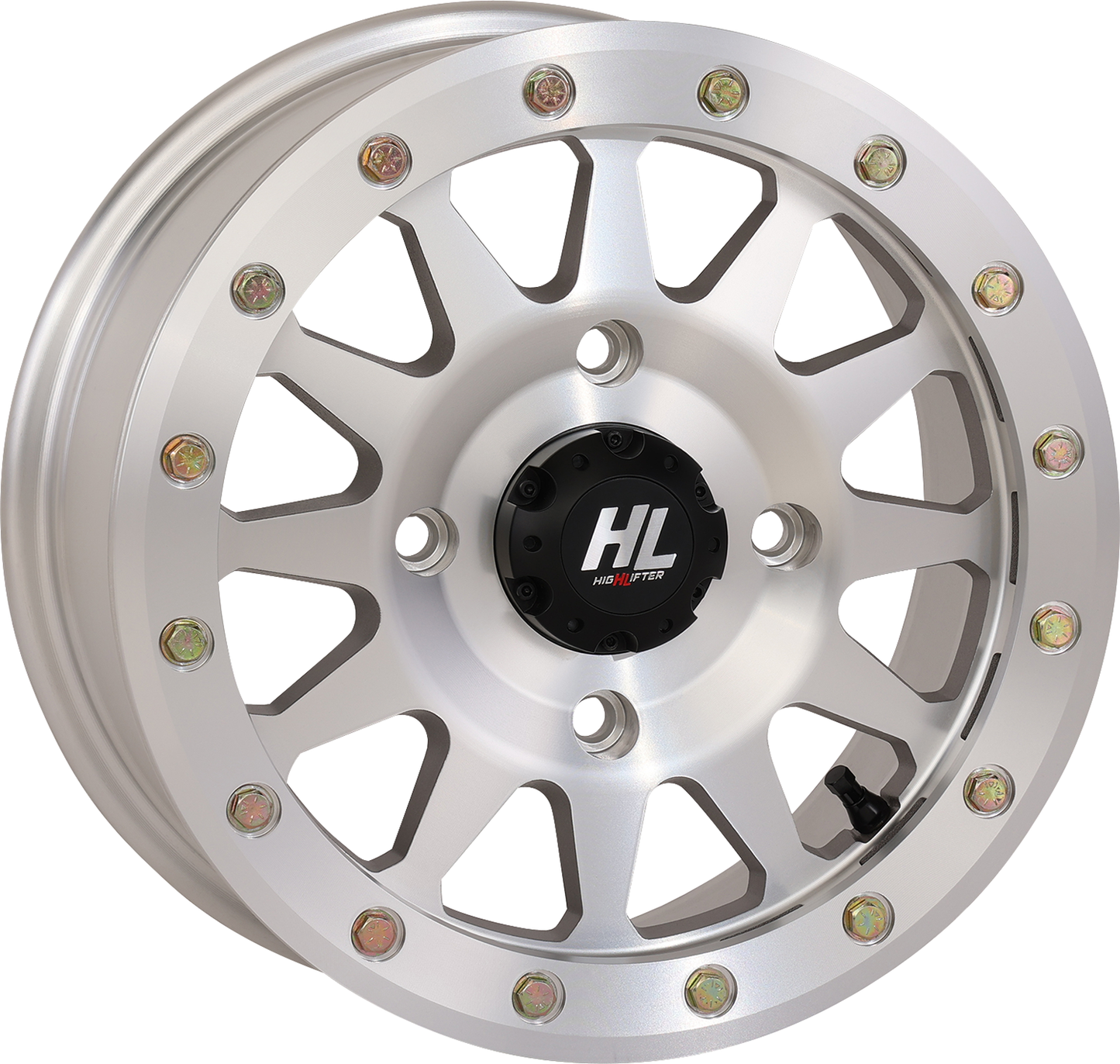 High Lifter HLA1 Beadlock Wheel – 14x7 Inches, Matte Black Finish, 4/156 Bolt Pattern, 5+2 Offset