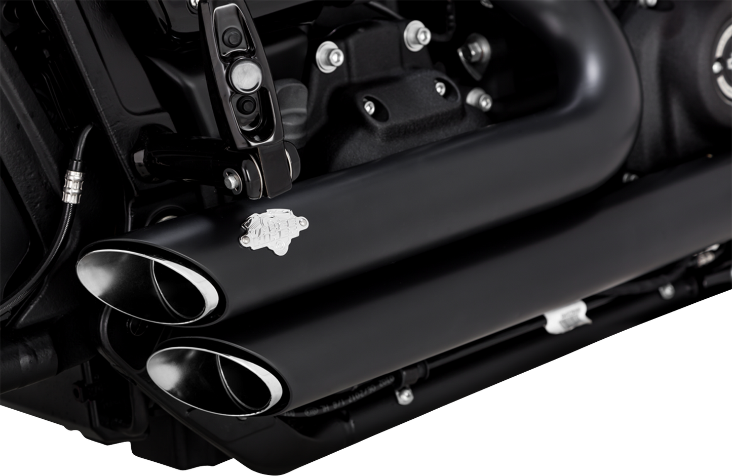 VANCE & HINES Shortshots Staggered Exhaust System - Matte Black 47333