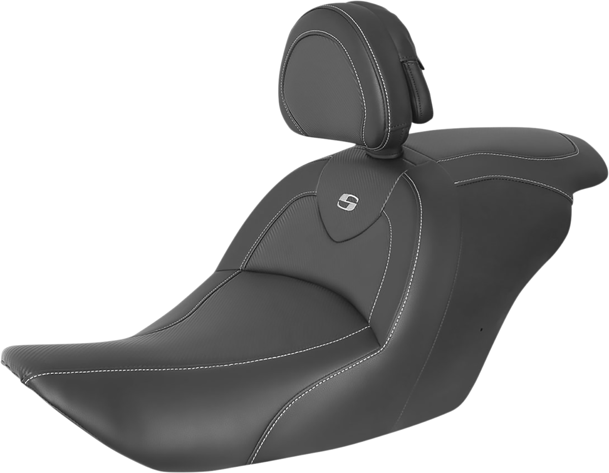 SADDLEMEN Roadsofa™ Seat - Carbon Fiber - with Backrest - GL1800 '14-'17 H23-20-185BR