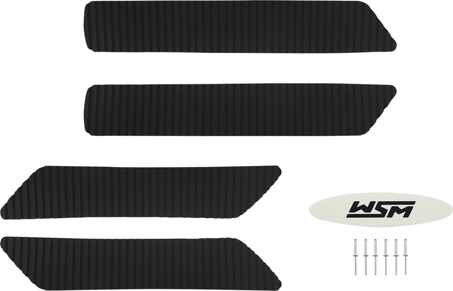 WSM Traction Mat for Yamaha WaveRunner 012-212BLK - Non-Adhesive Floorboard Grip Mats in Black
