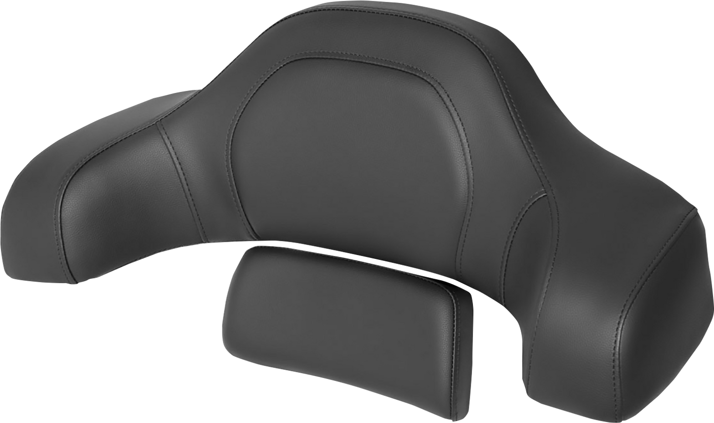 SADDLEMEN RoadSofa™ Tour-Pak® Pad - Black w/ Black Stitching - Indian '14-'24 I14-07-TPACK-RS