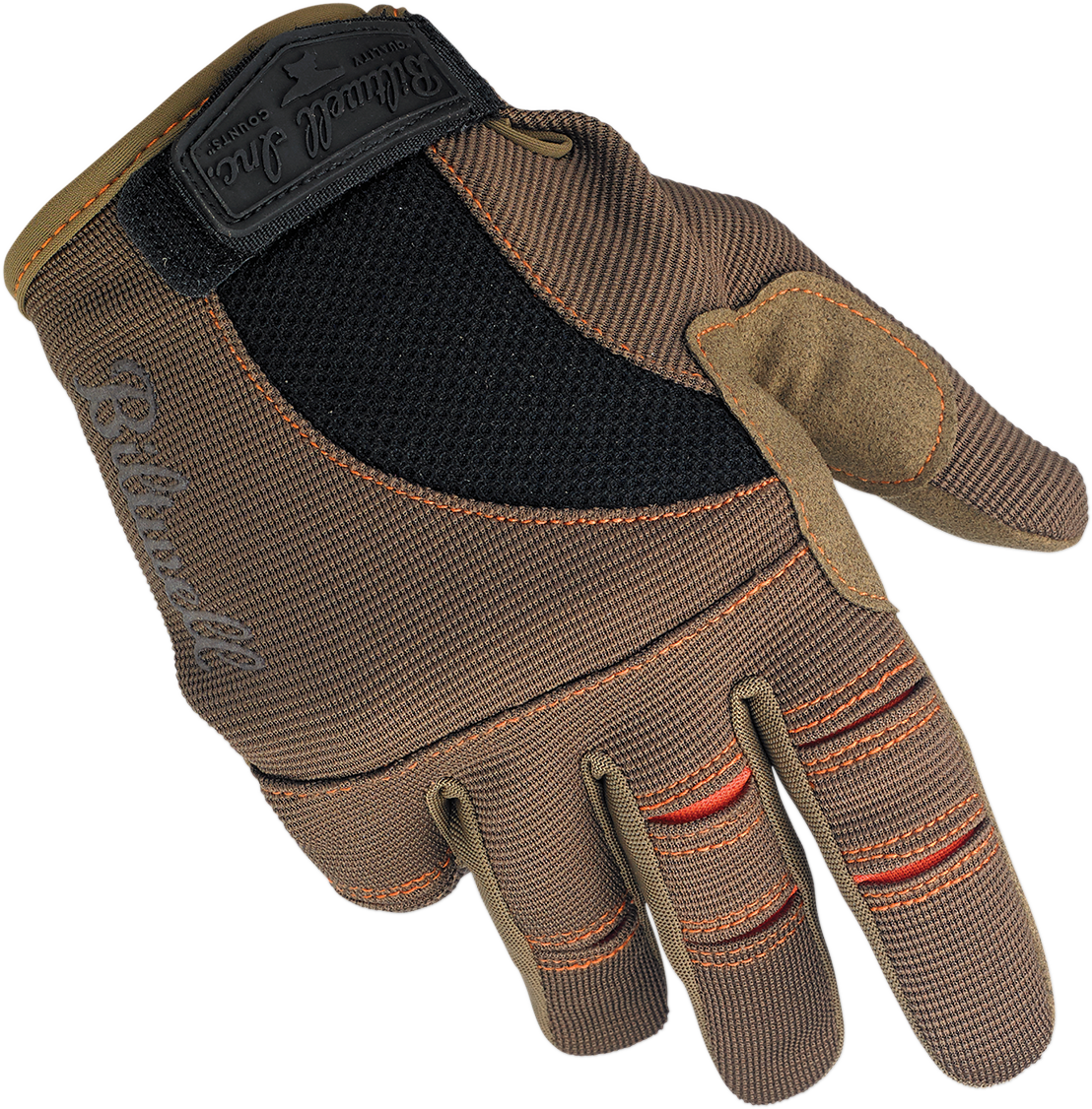 BILTWELL Moto Gloves - Brown/Orange - XL 1501-0206-005