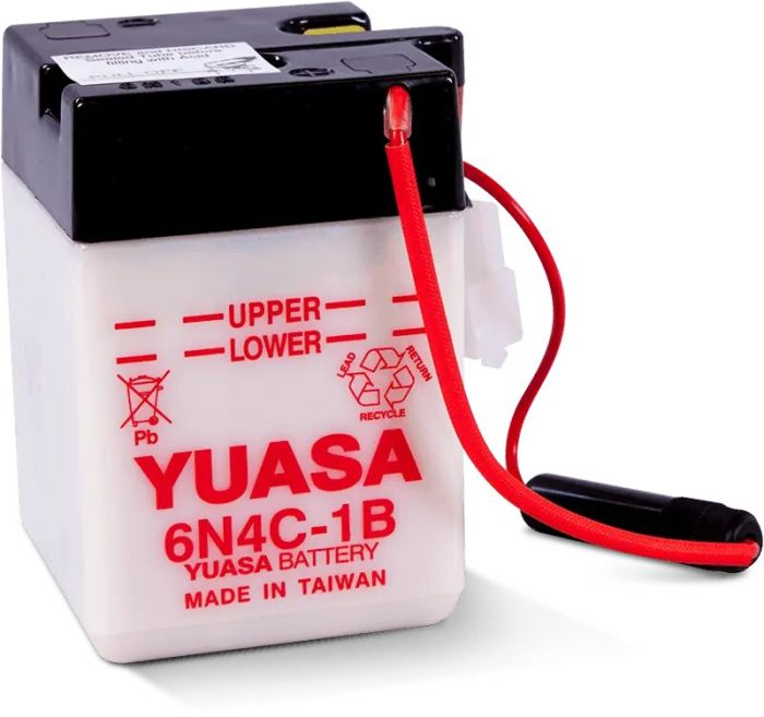 Yuasa 6N4C-1B Conventional 6-Volt Battery for Reliable Power Supply