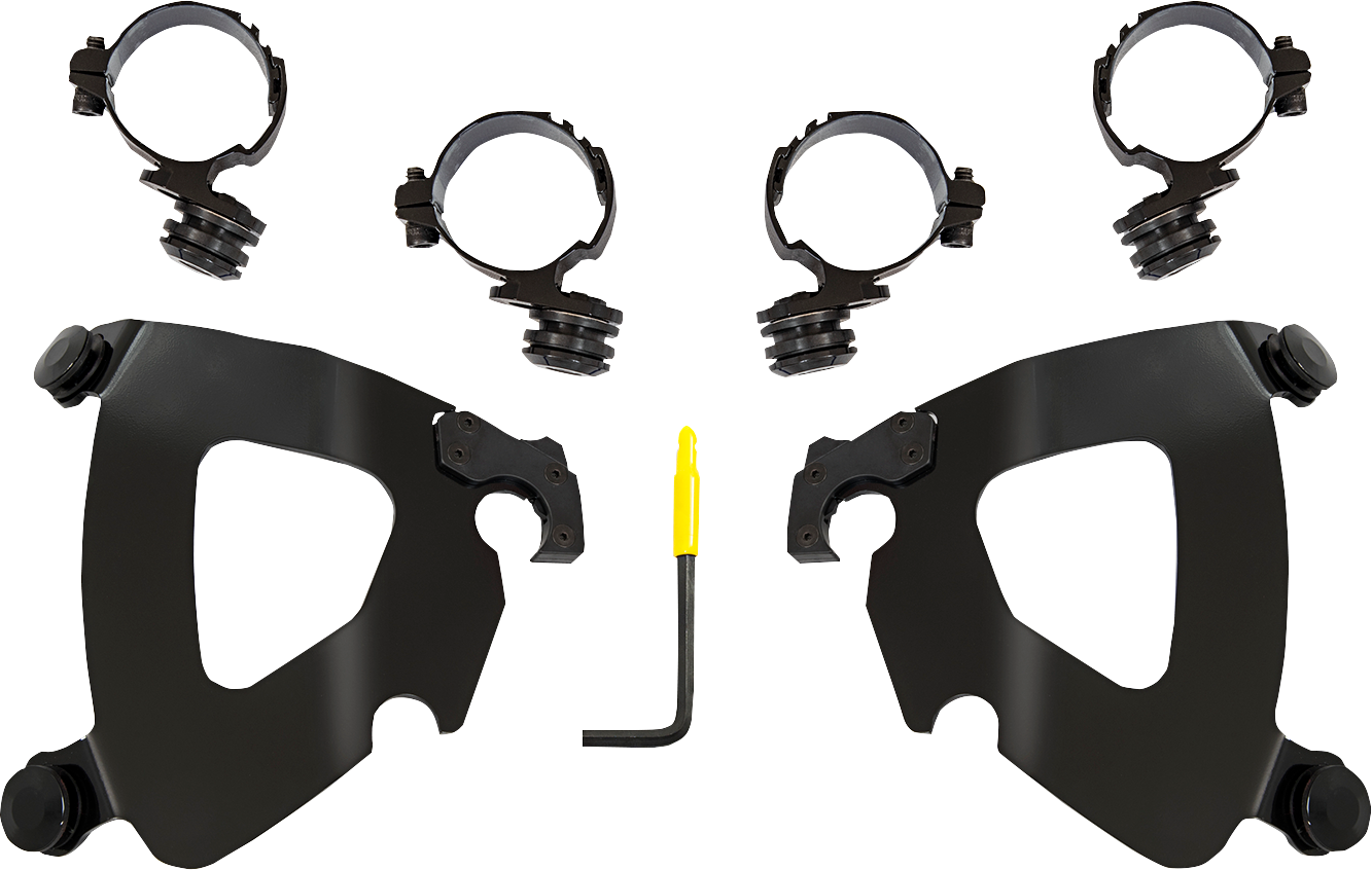 MEMPHIS SHADES Gauntlet Mounting Kit - Black - Honda MEB2068