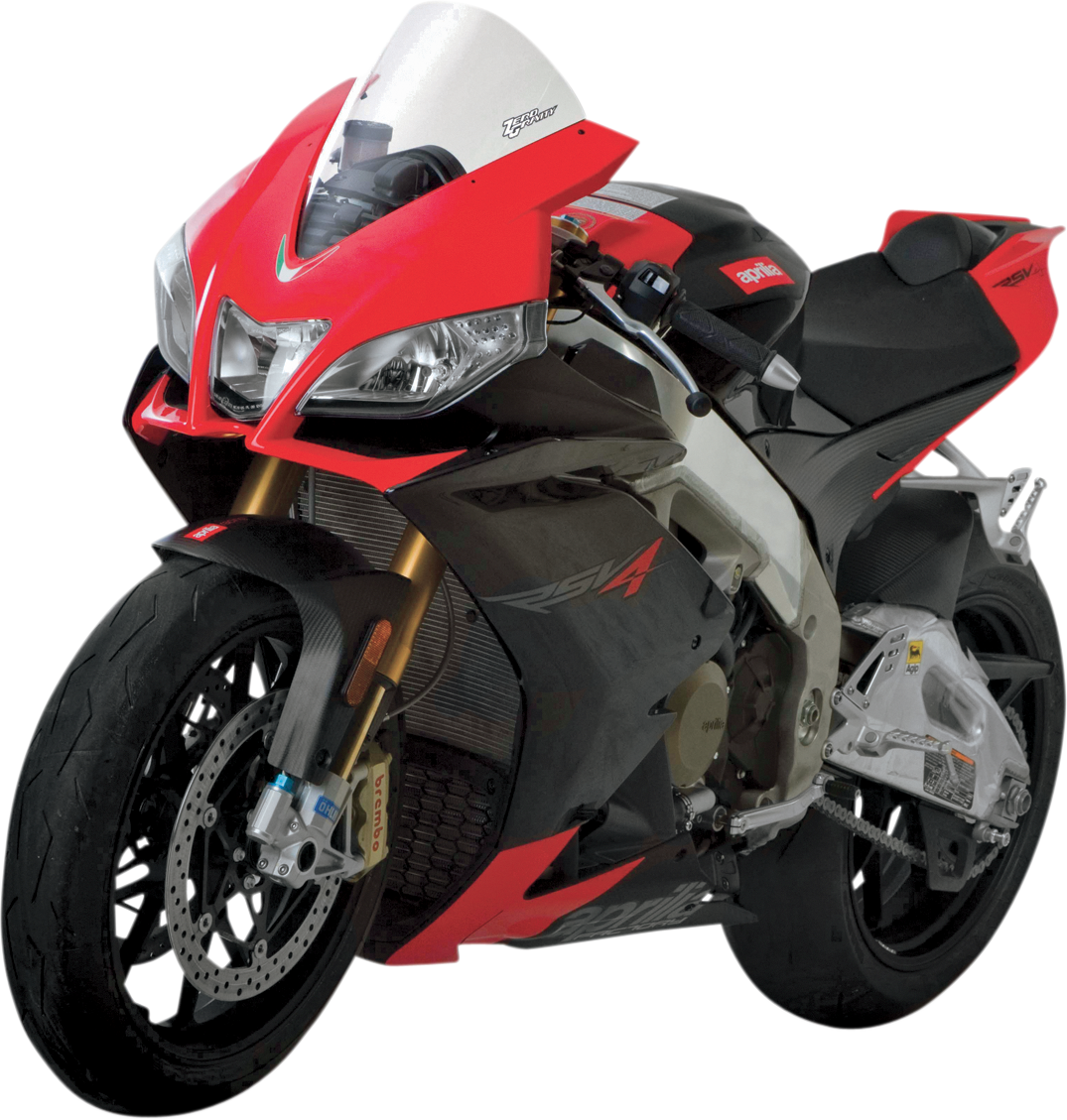ZERO GRAVITY Corsa Windscreen - Clear - '09-'13 RSV1000 Factory 24-973M-01
