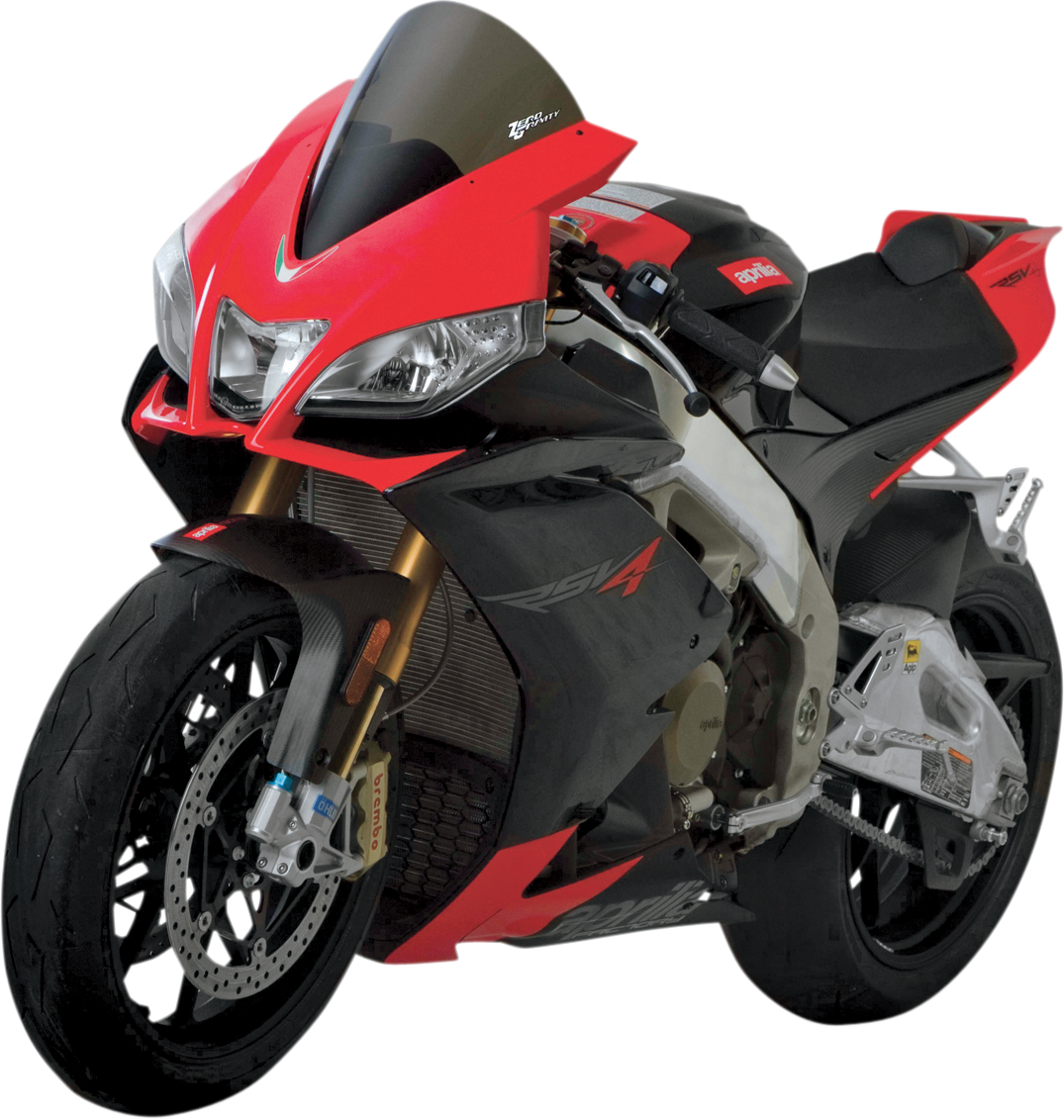 ZERO GRAVITY Corsa Windscreen - Smoke - '09-'13 RSV1000 Factory 24-973M-02