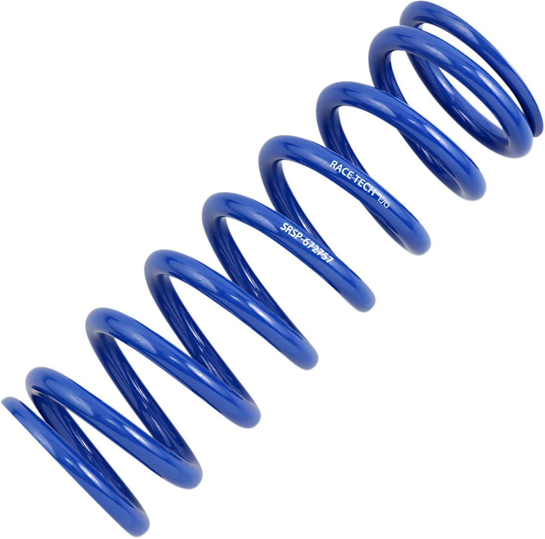 Race Tech SRSP 672757 Sport Series Rear Shock Spring – Blue, 319.19 lb/in Spring Rate