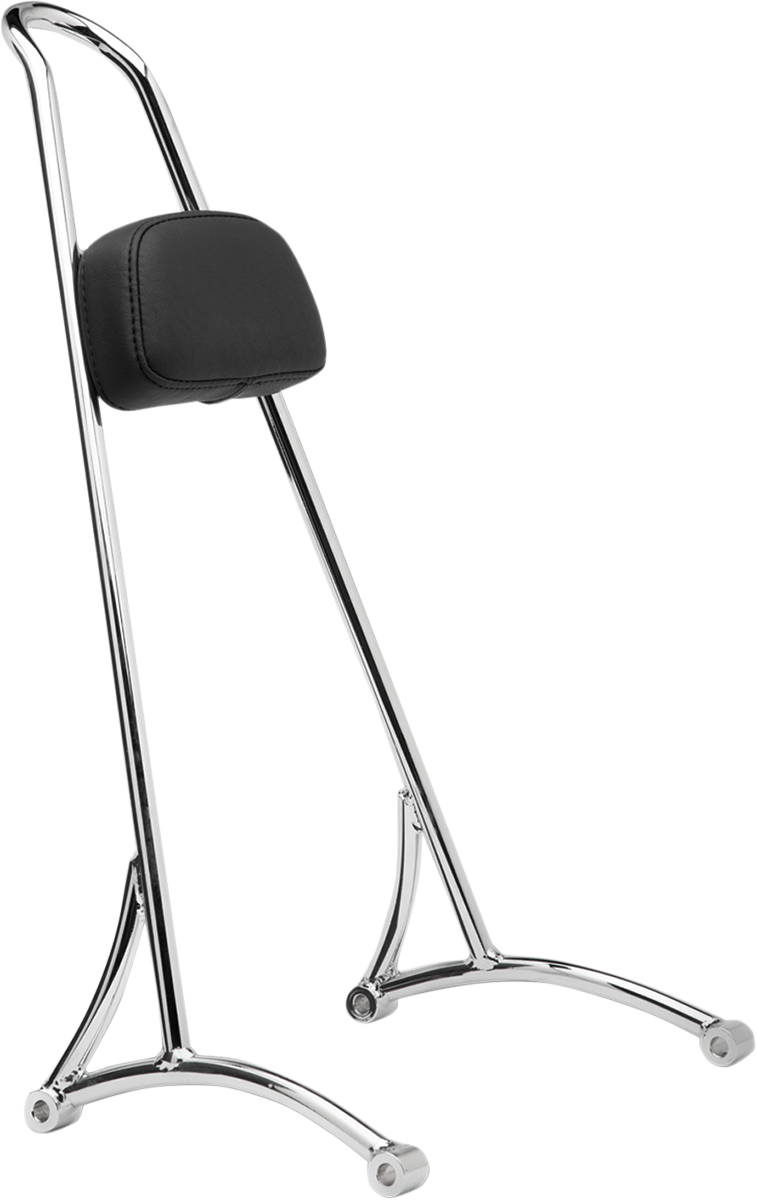 BURLY BRAND 20" Tall Sissy Bar - Chrome - HD Sportster '04-'22 B13-1501C