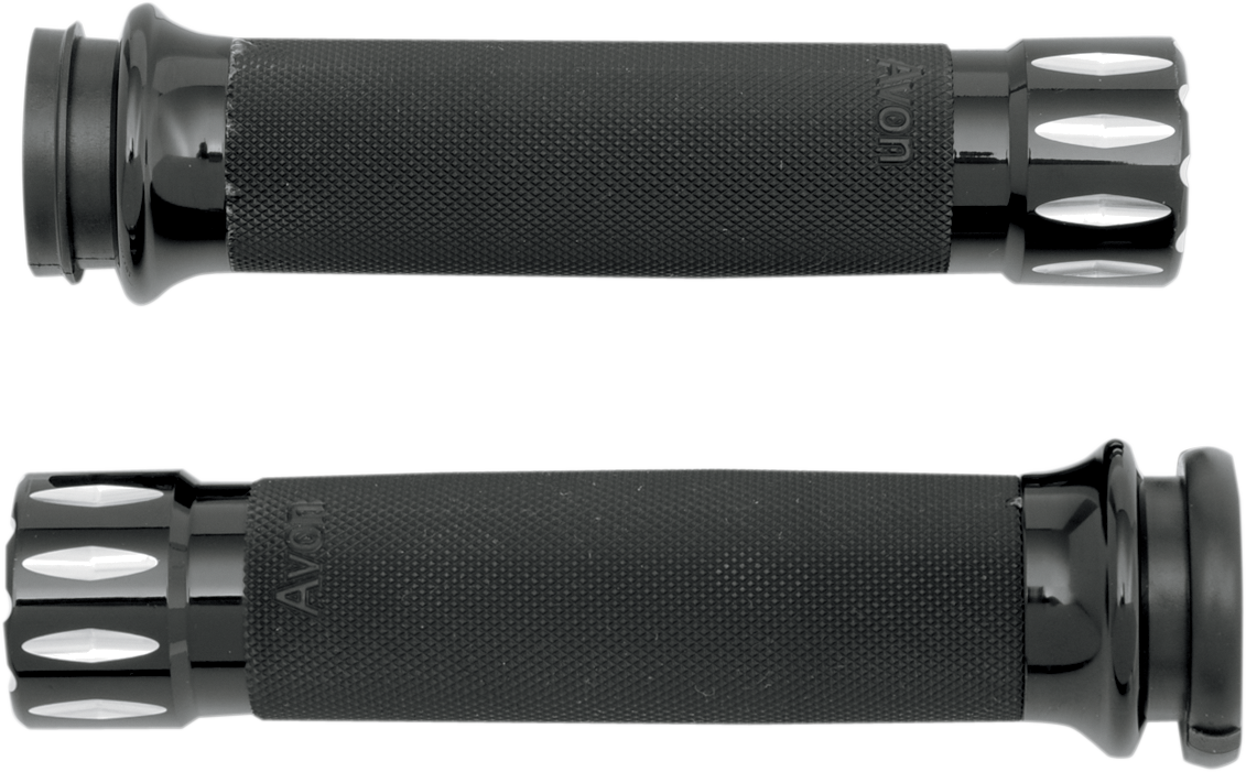 AVON GRIPS Rival Custom Grips - TBW - Black CC-86-AN-FL-RIV