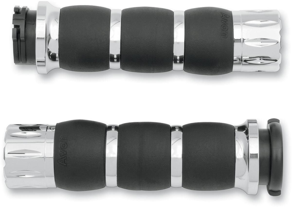 AVON GRIPS Rival Velvet Air Grips - Chrome AIR-93-RIV