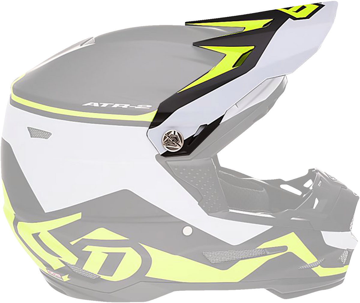 6D HELMETS ATR-2Y Visor - Drive - Neon Yellow 72-4134