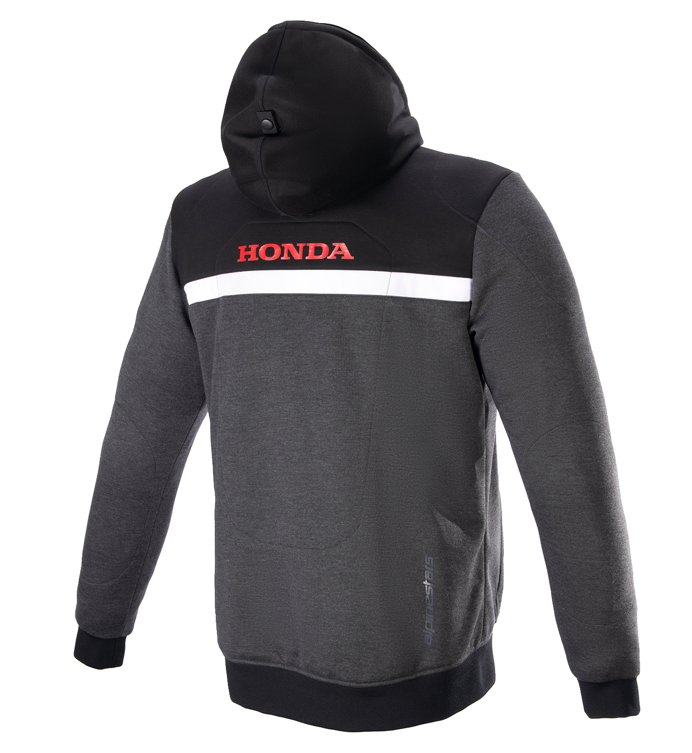 ALPINESTARS Honda Chrome Street Hoodie - Black/Gray/Red - Small 4201323-1908-S