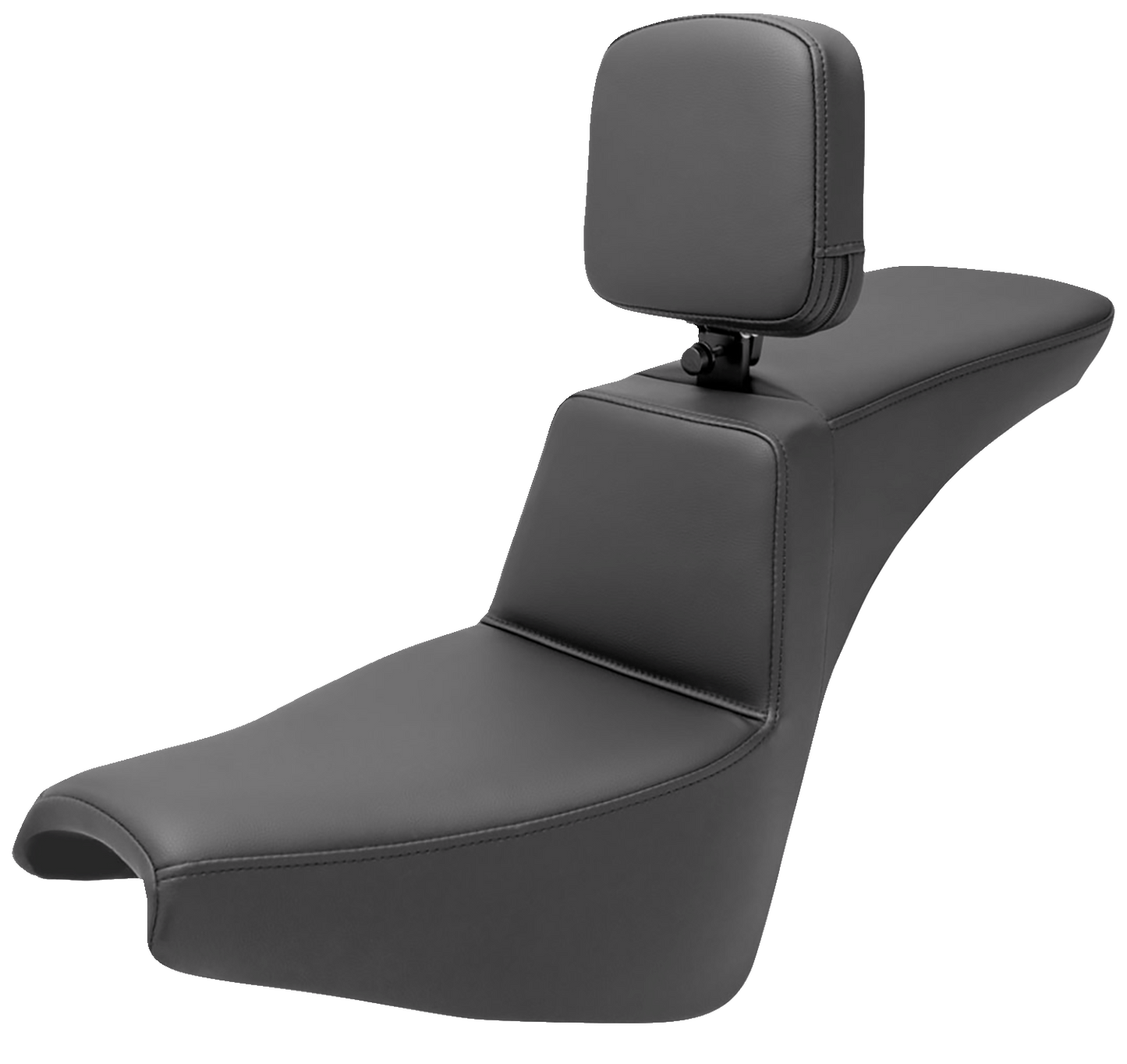 SADDLEMEN Tour Step-Up Seat - Rider Backrest - Plain - FXBB/FXST '18-'24 818-30-194BR