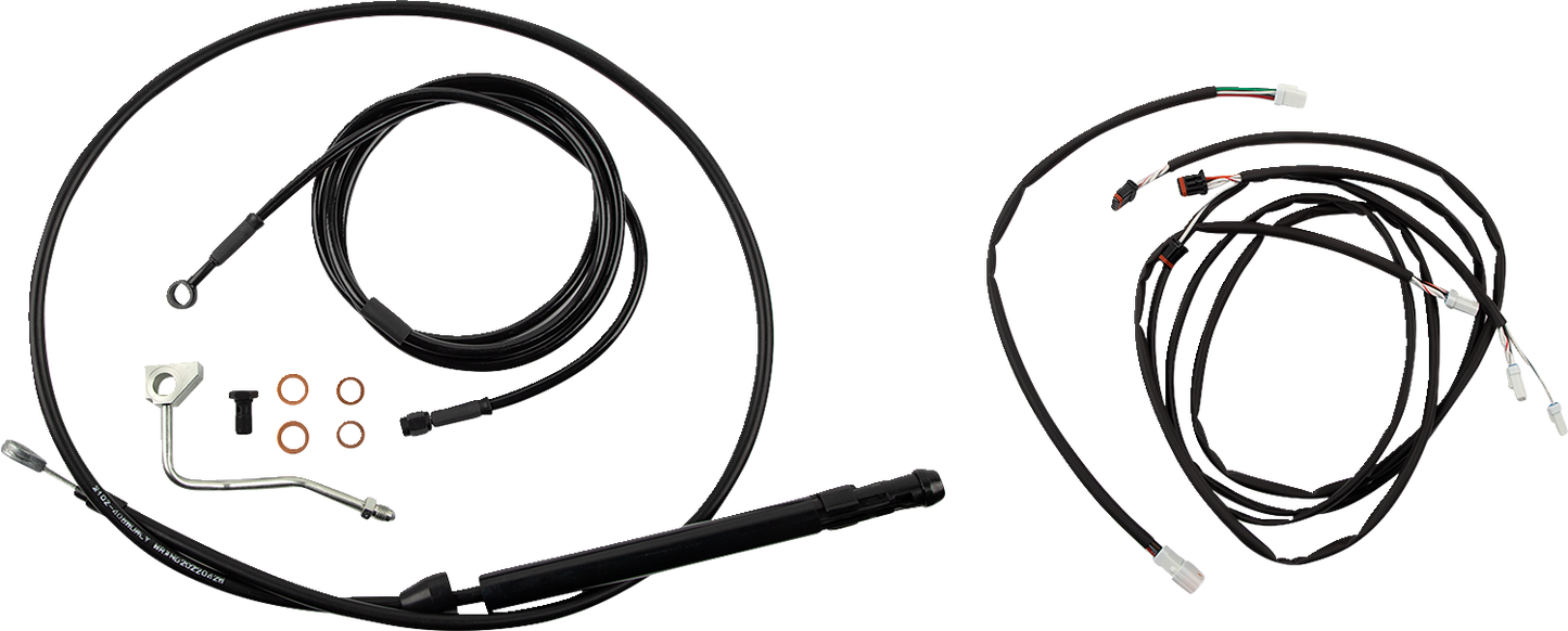 BURLY BRAND Touring Model Control Kit - Gorilla Ape Hanger - 18" - Black B30-1310