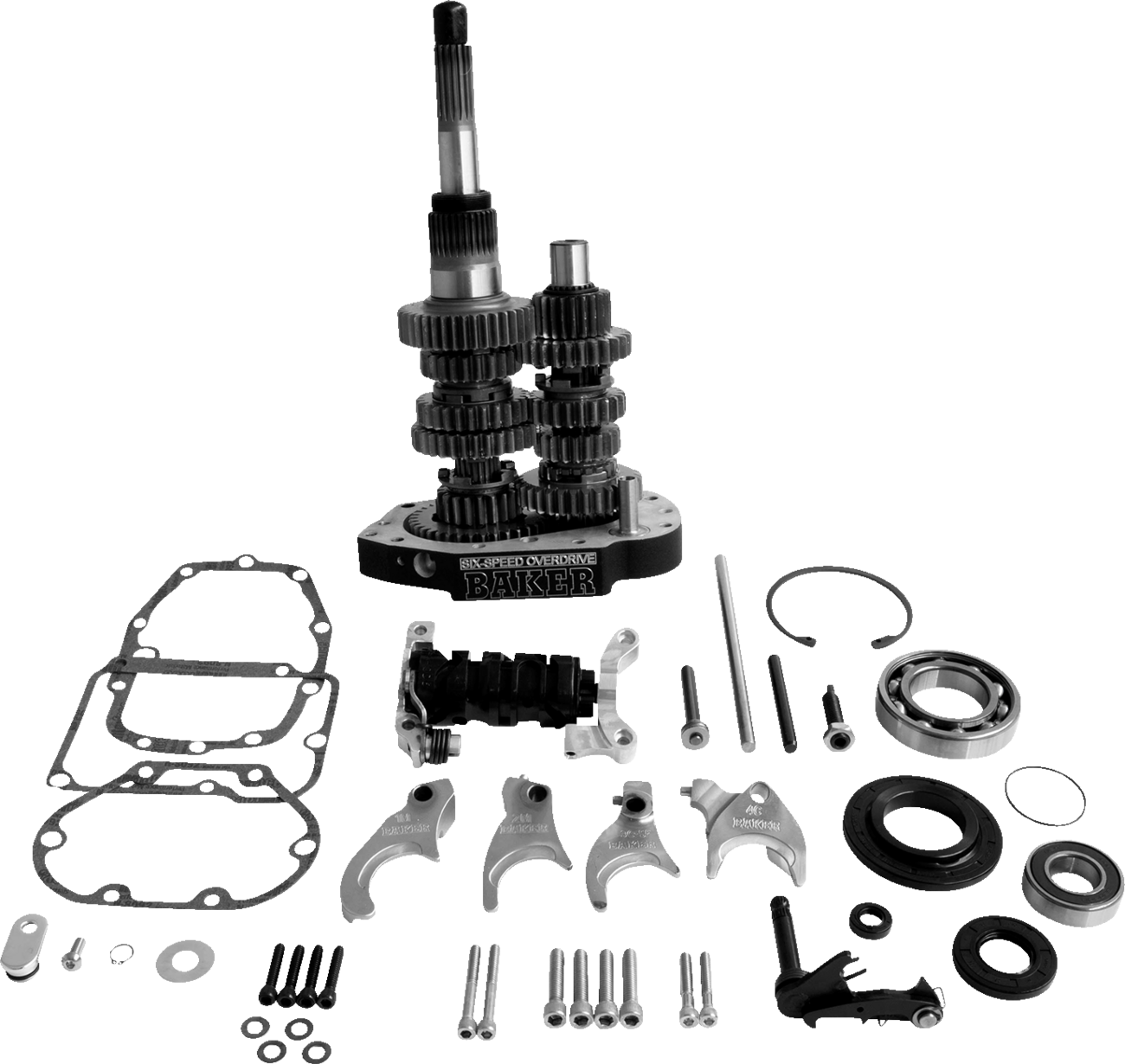 BAKER DRIVETRAIN Overdrive/6-Speed Gear Set for Harley-Davidson '90-'97 - Part OD6-401-03