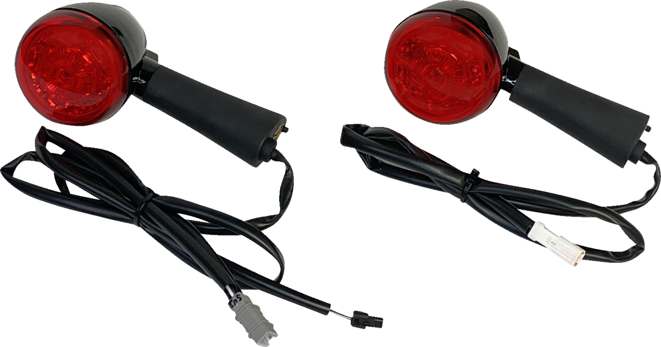 CUSTOM DYNAMICS ProBEAM® LED Turn Signal - Rear - Black - Scout PB-INDBOB-RR-BR