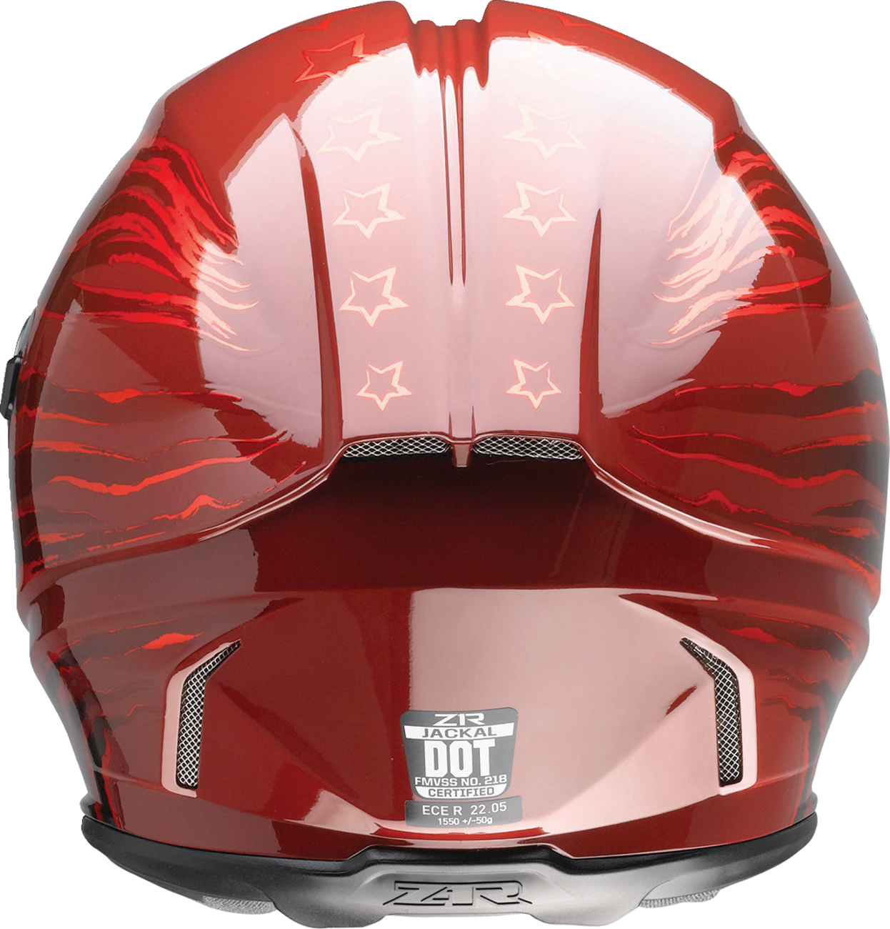 Z1R Jackal Patriot Helmet - Red, 3XL by Z1R (Part Number 0101-15425)