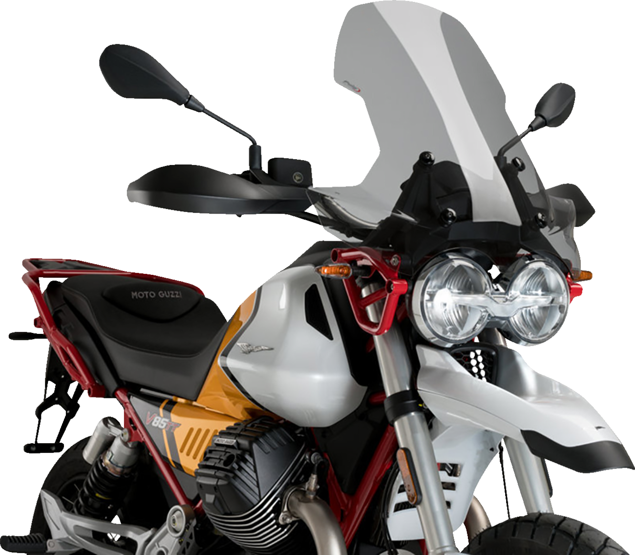 PUIG HI-TECH PARTS Touring Windscreen - 22-7/8" - Smoke - Moto Guzzi 21176H