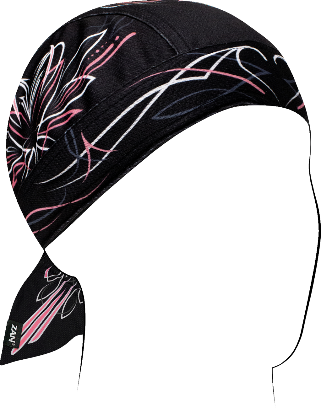 ZAN HEADGEAR Flydanna® Polyester Micromesh Pinstripe Heart ZM152