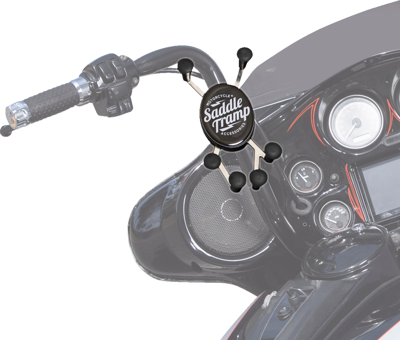 SADDLE TRAMP Hex-Grip Phone Mount - Handlebar BC-MC6FPM