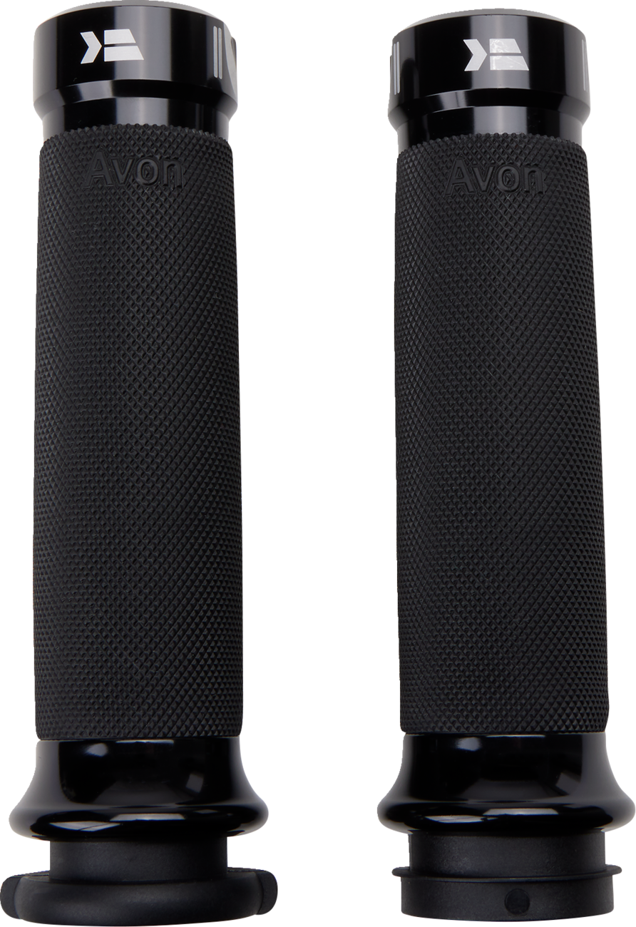 KHROME WERKS Klassic Grips - Custom Contour - TBW - Black 500180