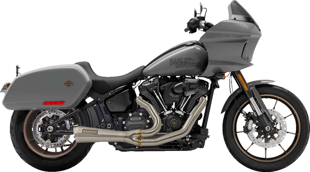 BASSANI XHAUST 2-into-1 The Ripper Short Road Rage Exhaust System - Stainless Steel 1S74SSE