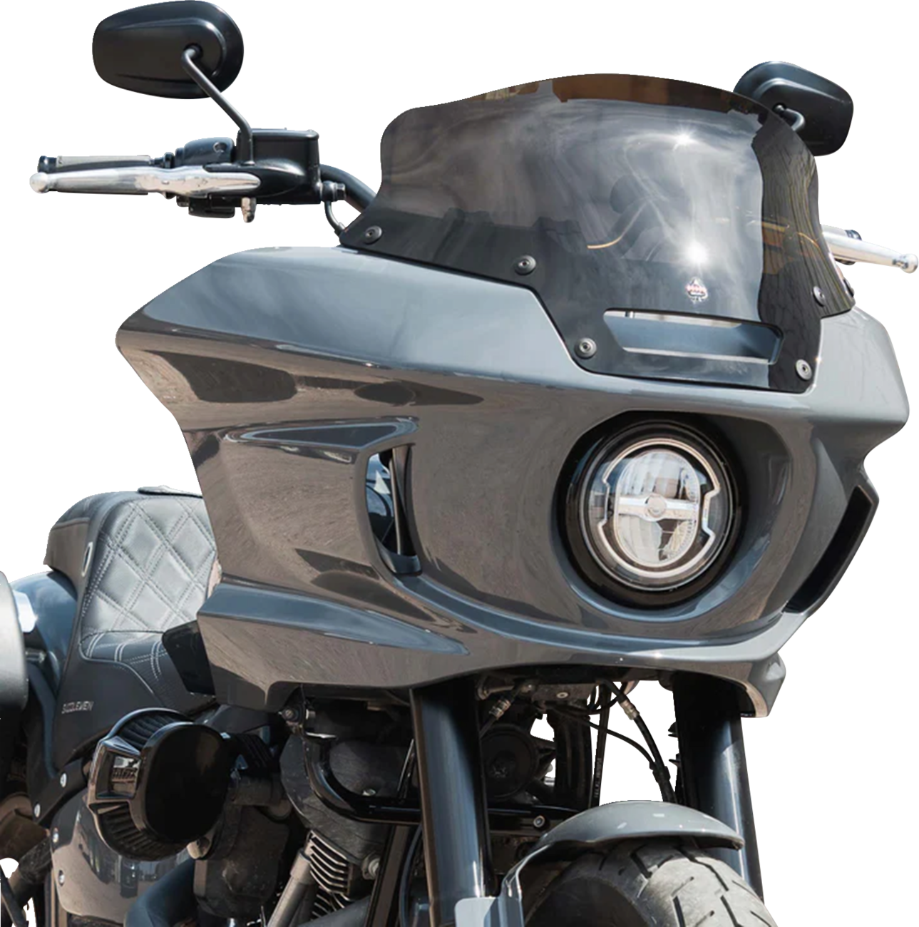 KLOCK WERKS Kolor Flare® Windshield - 6" - Bronze - '22-'25 FXLRST KWW-02-0628
