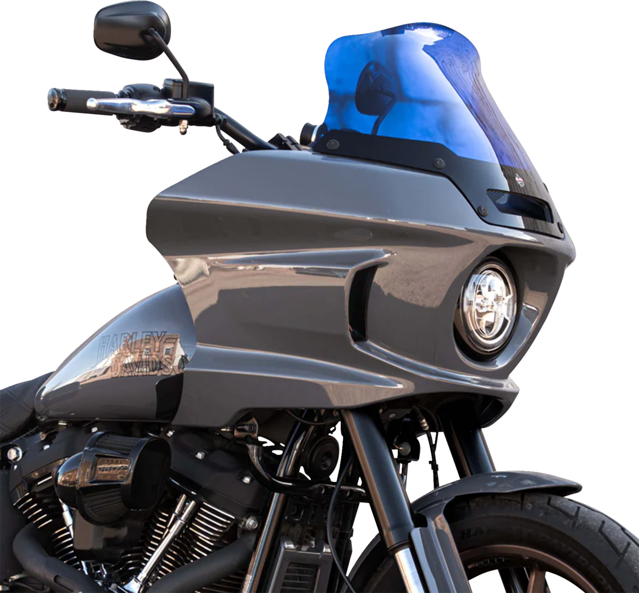KLOCK WERKS Kolor Flare® Windshield - 8" - Blue - '22-'25 FXLRST KWW-02-0633
