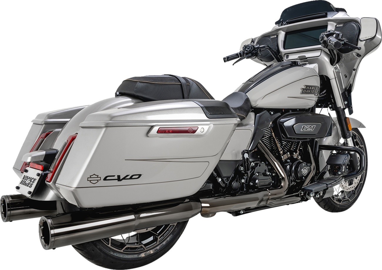 VANCE & HINES Hi-Output Slip-On Mufflers - Dark Chrome - 4-1/2" 16468