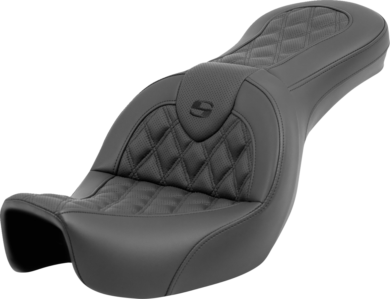 SADDLEMEN Roadsofa™ Seat - Lattice Stitch - without Backrest - FXD '06-'17 806-04-182